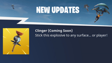 FORTNITE Update 3.6 Arrives Tomorrow Morning With Sticky Clinger Grenade
