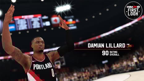 NBA 2K19 Gives Portland Trail Blazers Star Damian Lillard One Of The Game's Highest Guard Player Ratings