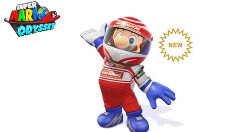 New Special Outfit For SUPER MARIO ODYSSEY Sees The Italian Plumber As A Formula 1 Racer