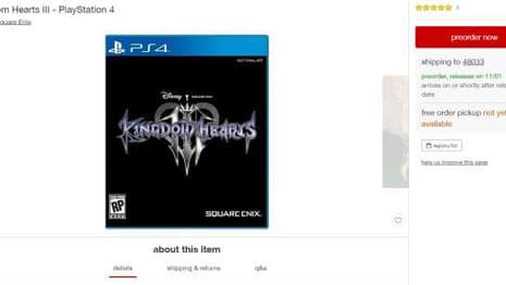 Early Target Listing May Have Revealed KINGDOM HEARTS 3's Release Date
