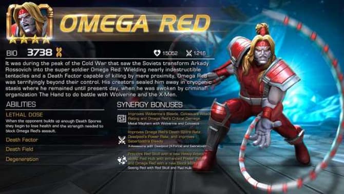 MARVEL CONTEST OF CHAMPIONS Adds Iconic Villain Omega Red