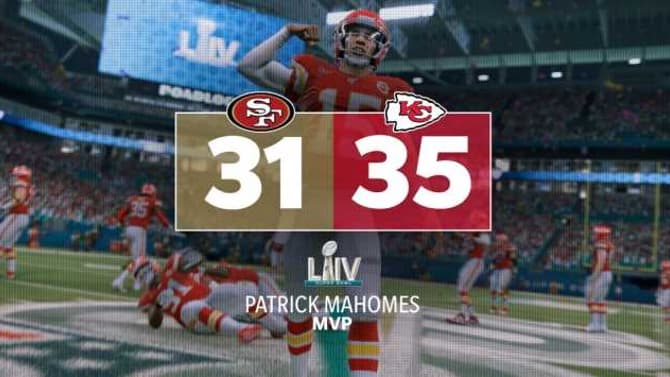 MADDEN NFL 20 Predicts The Kansas City Chiefs To Win Super Bowl LIV Over The San Francisco 49ers