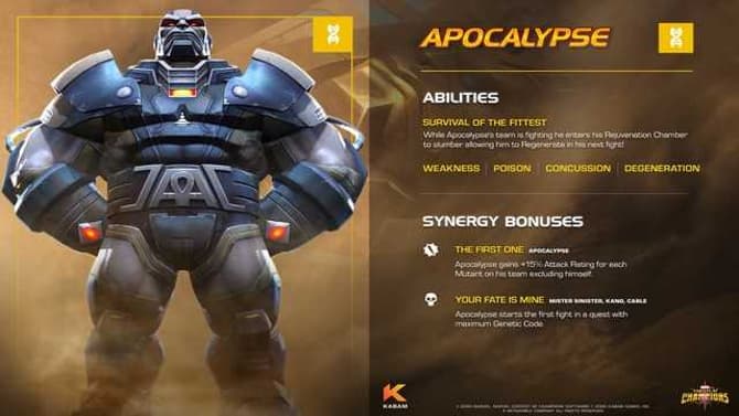 MARVEL CONTEST OF CHAMPIONS: The God Of Mutants Enters The Contest With The Addition Of Apocalypse