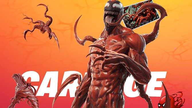 Marvel's CARNAGE Has Arrived In FORTNITE With The Chapter 2 Season 8 Battle Pass