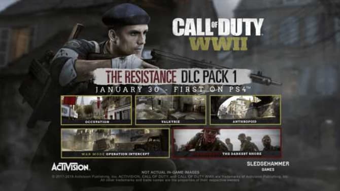 CALL OF DUTY: WWII's First DLC ‘The Resistance’ Is Out Today On PlayStation 4