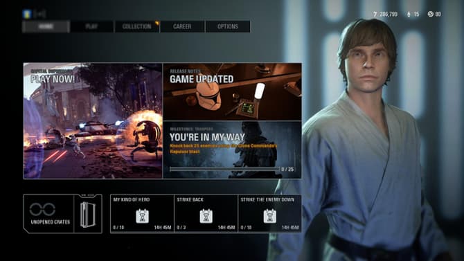 STAR WARS BATTLEFRONT II Players Can Earn The Farmboy Luke Skywalker Skin By Completing A New Community Quest