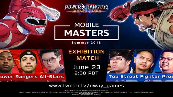 Amazon's MOBILE MASTERS To Feature STREET FIGHTER And POWER RANGERS Pros Face-Off