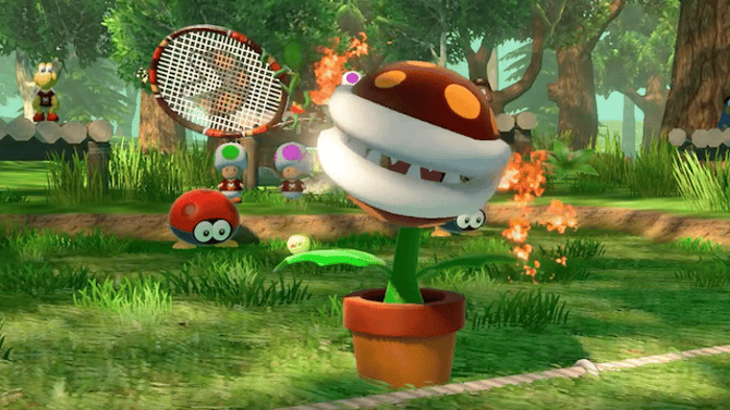 Fire Piranha Plant Is The Latest Character To Be Revealed For MARIO TENNIS ACES