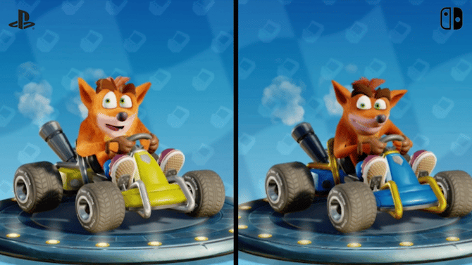 CRASH TEAM RACING NITRO-FUELED: This New Video Compares The PlayStation 4 And Nintendo Switch Versions