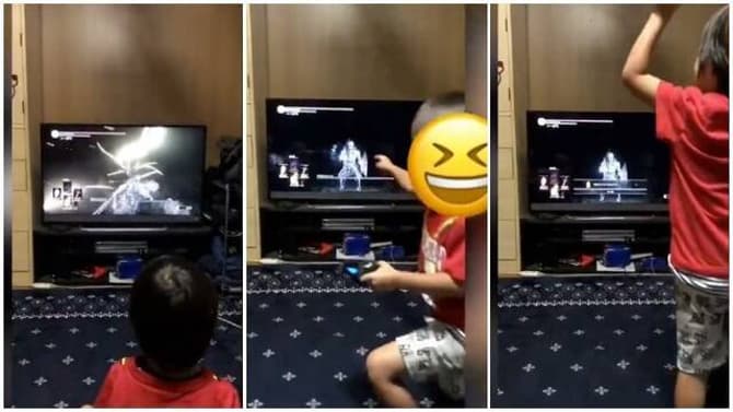 A 5-Year-Old Boy Defeats One Of The DARK SOULS III Bosses