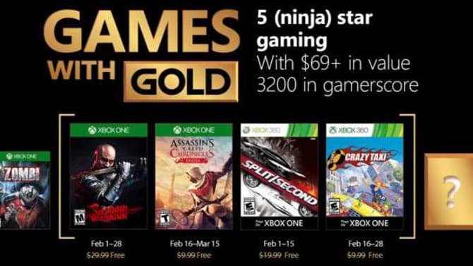 February's Games With Gold Announced For XBOX ONE And XBOX 360