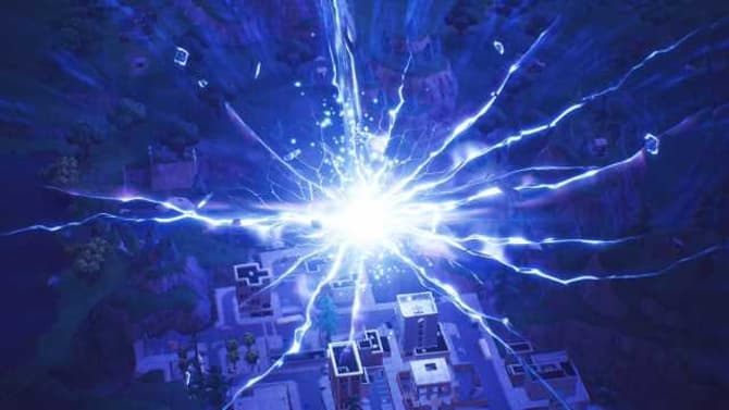 FORTNITE BATTLE ROYALE Rocket Launches Ahead Of Season 5 Leaving Massive Tear In The Sky