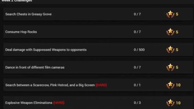 FORTNITE BATTLE ROYALE Season 4 Week 2 Challenges Leaked
