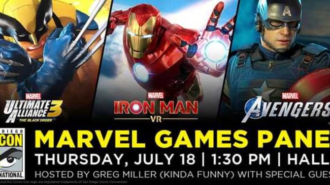 MARVEL ULTIMATE ALLIANCE 3, MARVEL'S AVENGERS, And IRON MAN VR To Assemble At SDCC 2019