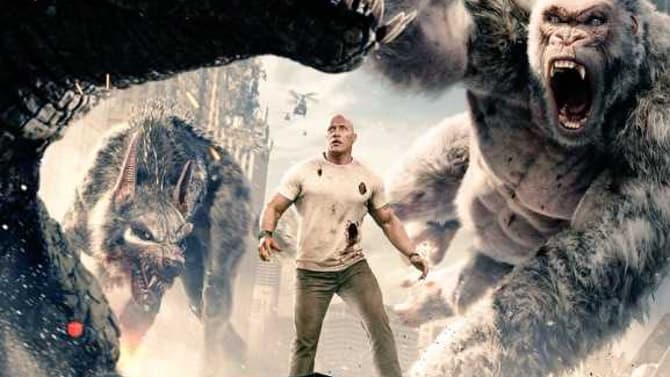 RAMPAGE Gets A China Release Date; Plus Dwayne Johnson Battles Monsters On A New Poster