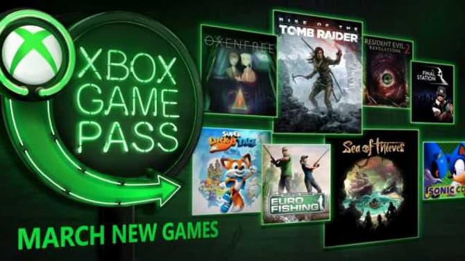 SEA OF THIEVES, RISE OF THE TOMB RAIDER, And More Join Xbox Game Pass In March