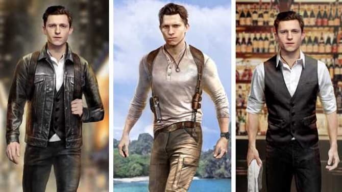 UNCHARTED Concept Art Explores Tom Holland's Different Looks As Live-Action Nathan Drake