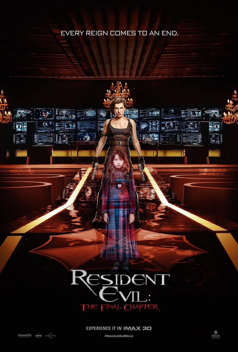 Extra Large Movie Poster Image for Resident Evil: The Final Chapter (#16 of 16)