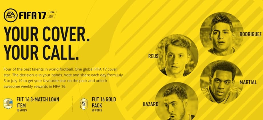 FIFA 17 Cover To Be Decided By Fan Vote