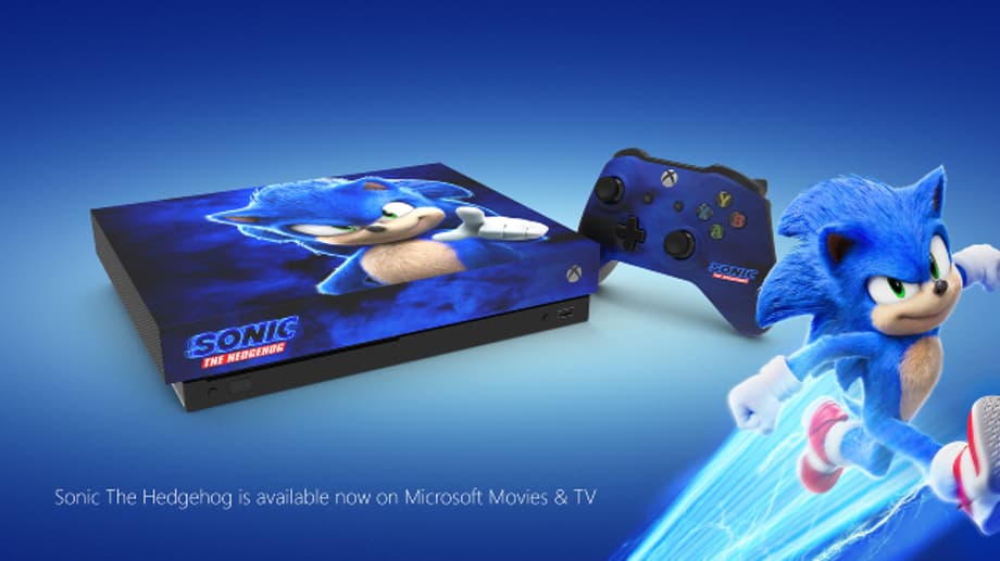 Microsoft Is Giving Away A Limited Edition Xbox One X Console Based On The SONIC THE HEDGEHOG Movie