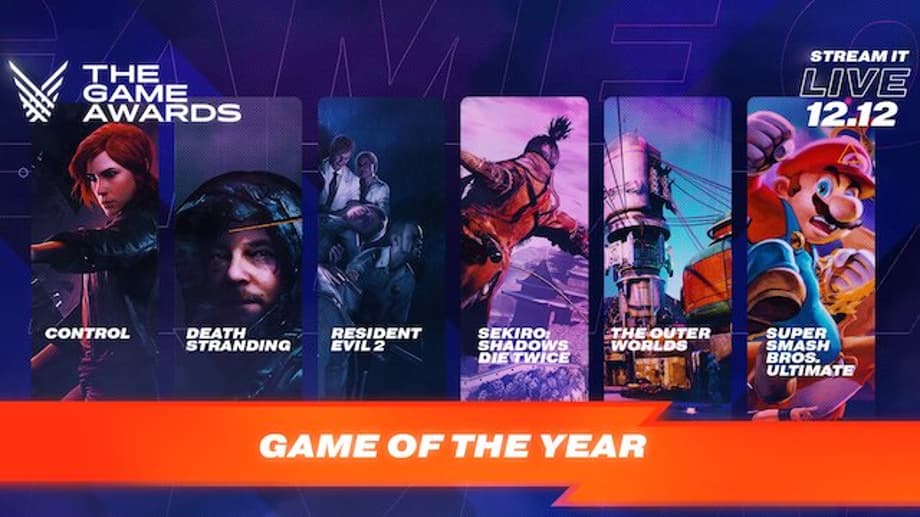 THE GAME AWARDS: The Six Nominees For This Year's GAME OF THE YEAR Have Been Revealed