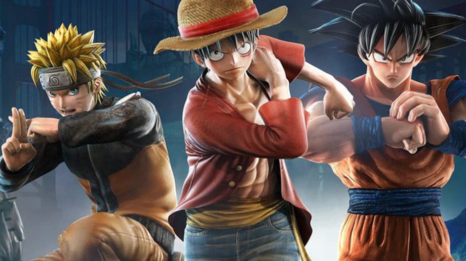 Naruto Uzumaki, Monkey D. Luffy, And Son Goku Unite In This Intense JUMP FORCE Cover Art