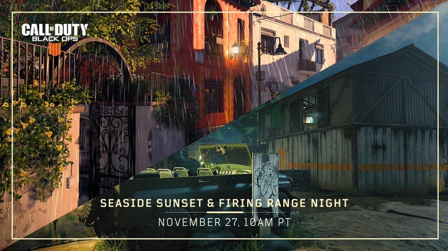 CALL OF DUTY: BLACK OPS 4: Multiplayer Update Adds Nighttime & Sunset Variants Of Firing Range & Seaside Maps