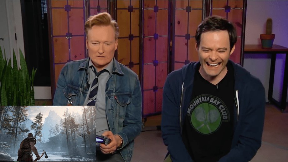 Watch As Conan O'Brien And Bill Hader Attempt To Play GOD OF WAR In This Hilarious 'Clueless Gamer' Episode