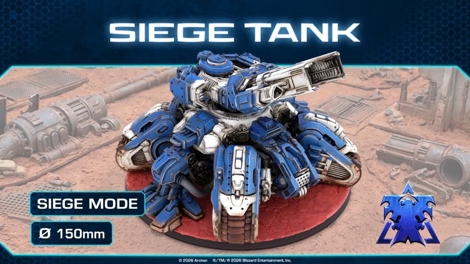 StarCraft Tabletop game - Siege Tank Siege Mode