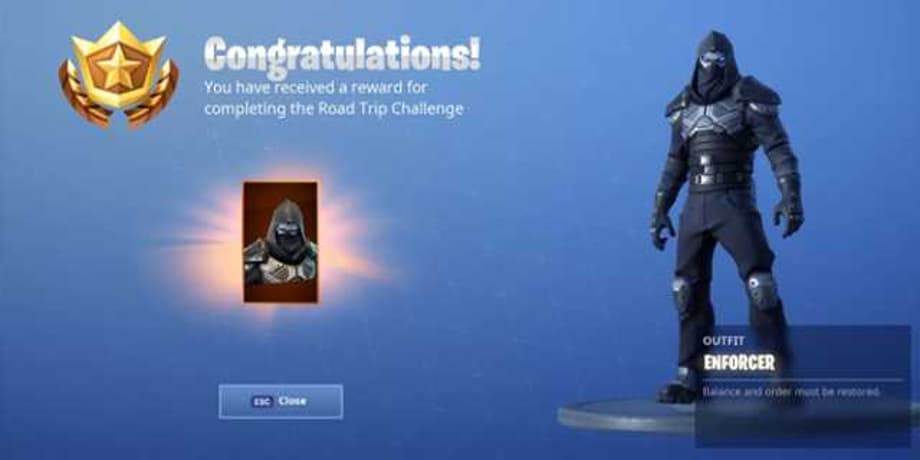 FORTNITE Enforcer Outfit And Subjugator Back Bling Revealed As Road Trip Challenge Rewards
