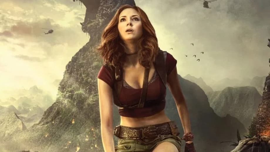 JUMANJI Star Karen Gillan Addresses Backlash For Skimpy Costume Meant As &quot;Commentary On Lara Croft&quot;