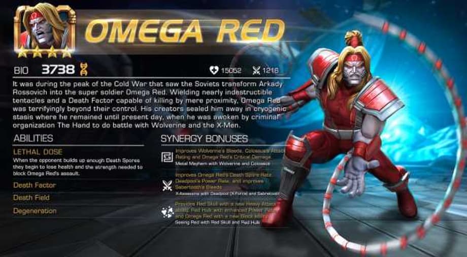 MARVEL CONTEST OF CHAMPIONS Adds Iconic Villain Omega Red