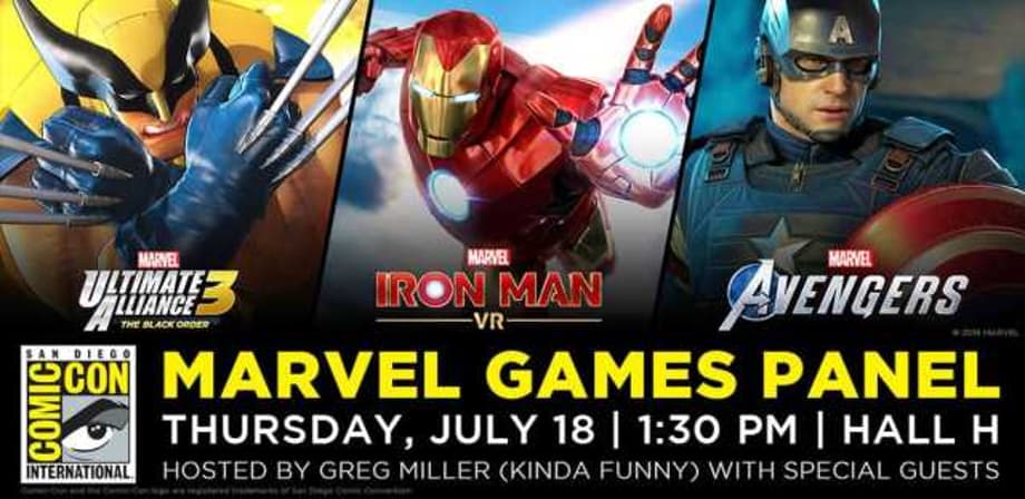 MARVEL ULTIMATE ALLIANCE 3, MARVEL'S AVENGERS, And IRON MAN VR To Assemble At SDCC 2019