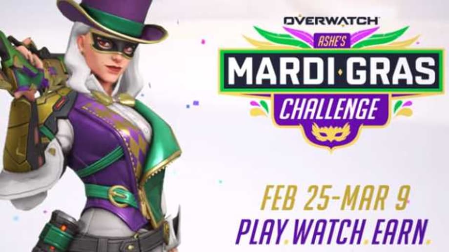 OVERWATCH: Ashe's Mardi Gras Challenge Now Live With Exclusive Skin And Cosmetics