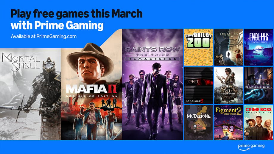 Prime Gaming Reveals 20 Free Games Coming In March 2025