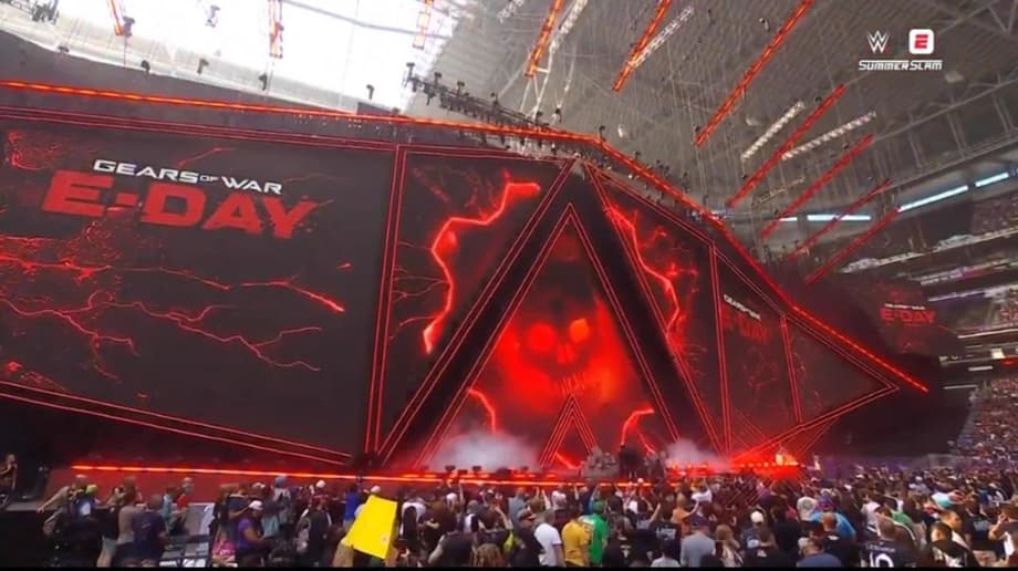 The WWE SummerSlam Featured Gears of War: E-Day Sponsorship And Street Fighter Movie Tie-Ins