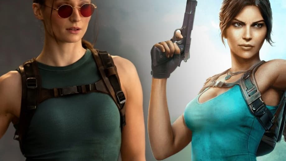 TOMB RAIDER Set Photos & Video Find Lara Croft Blasting Her Signature Twin Pistols