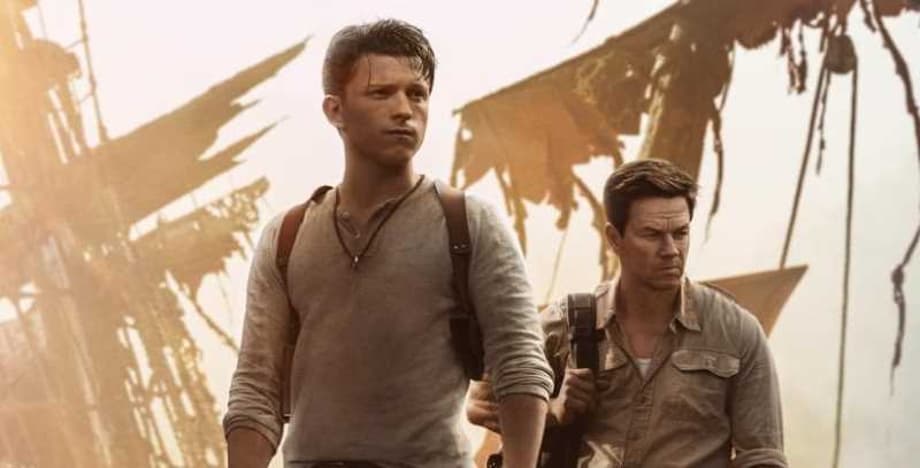 UNCHARTED Reveals New Poster With Stars Tom Holland And Mark Wahlberg