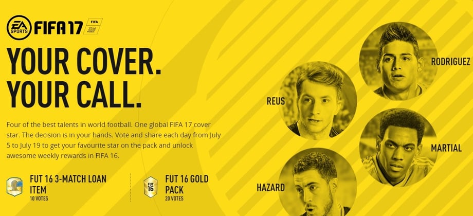 FIFA 17 Cover To Be Decided By Fan Vote