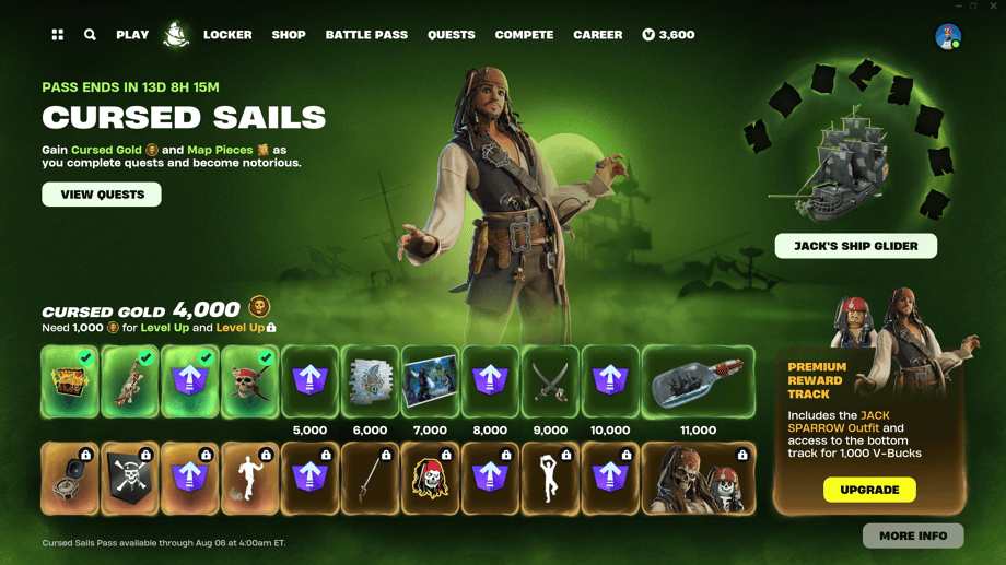 Fortnite Cursed Sails Pass