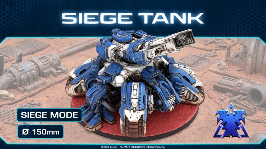 StarCraft Tabletop game - Siege Tank Siege Mode