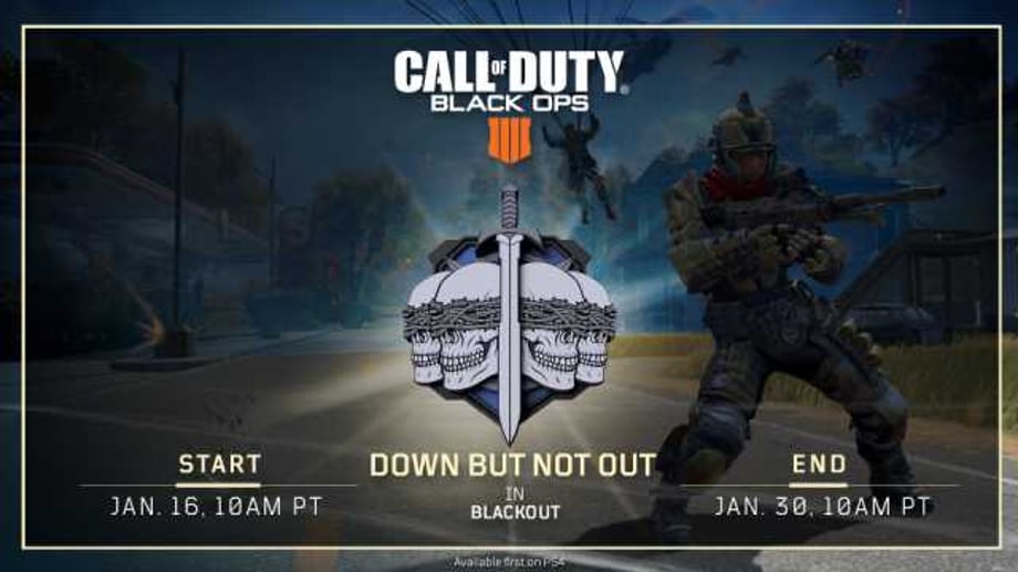 CALL OF DUTY: BLACK OPS 4's New "Down But Not Out" Limited-Time Blackout Mode Allows You To Respawn
