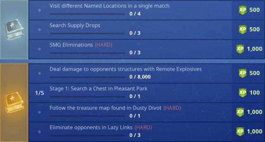 FORTNITE Reveals Season 5 Week 7 Challenges. Check Out The List
