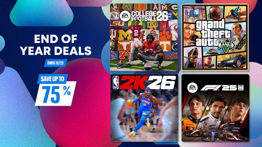 PlayStation's End Of Year Sale Discounts Over 4,000 PS5 And PS4 Games