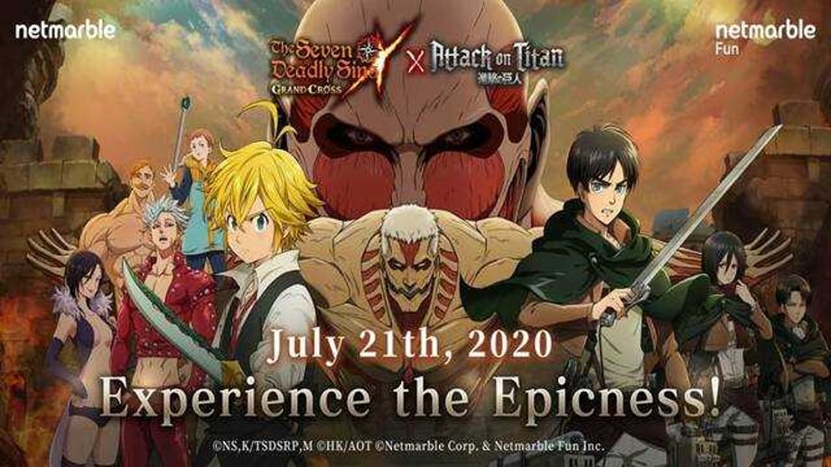 THE SEVEN DEADLY SINS: GRAND CROSS Mobile Game Announces Partnership With ATTACK ON TITAN Update
