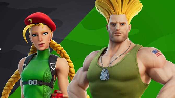 Fortnite x Street Fighter: Cammy e Guile são novas skins