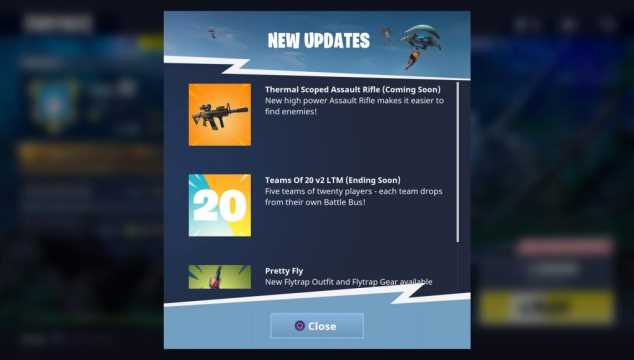 FORTNITE BATTLE ROYALE: Thermal Scoped Assault Rifle Coming Soon