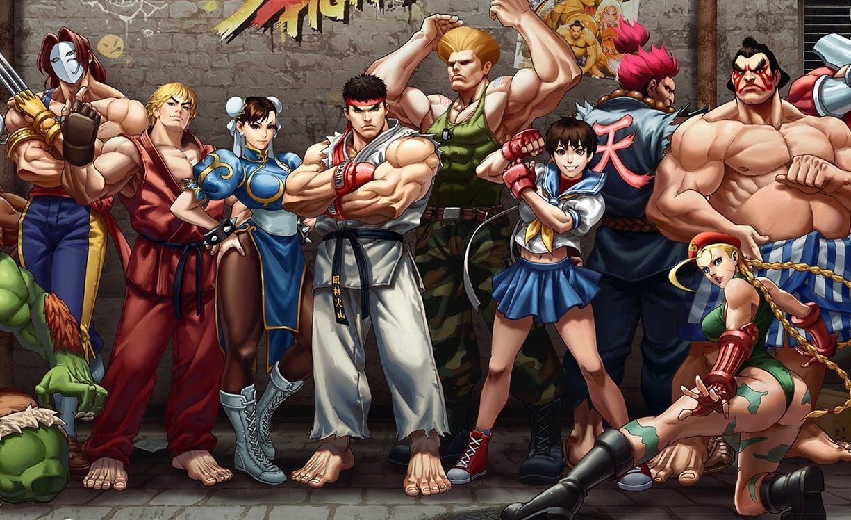 CardTailor Personalised Street Fighter Birthday Card – Ryu, Ken, Bison – Large A5 Folded Blue Card