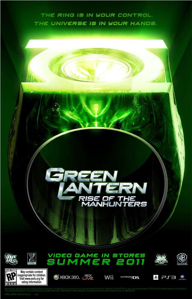 Green Lantern: Rise of the Manhunters Teaser Poster