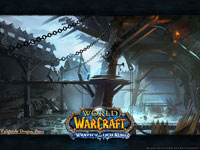 Official WoW - Wrath of the Witch King Wallpaper: Valgarde Dragon Pens